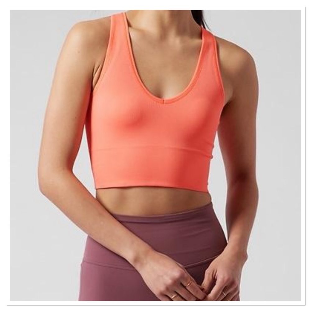 Women’s Aurora Crop Rib Tank Athleta Coral